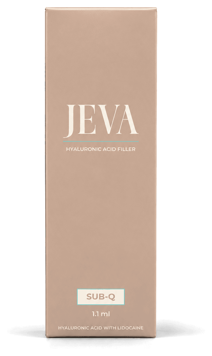 JEVA Sub-Q carton — Hyaluronic Acid Filler, 1.1 ml, Hyaluronic Acid with Lidocaine